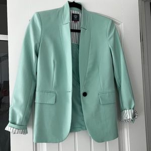 Vince Camuto | Blazer Mint Tiffany Blue Notched Collar | Vogue | Size: 2